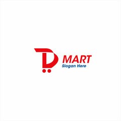 D mart logo design template element. vector logotype