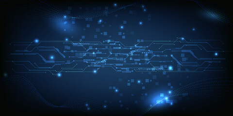 Vector illustrations of futuristic digital technology and digital communications for hi-tech advertising artwork.