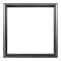 Antique silver frame isolated on the white background