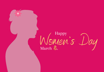 beautiful happy women's day international celebration background,flyer,banner,greeting card