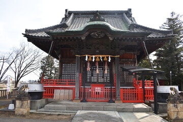 群馬の名所　命を紡ぐ絆を紡ぐ　諏訪神社上州藤岡鎮座　周辺の風景