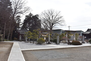 群馬の名所　命を紡ぐ絆を紡ぐ　諏訪神社上州藤岡鎮座　周辺の風景