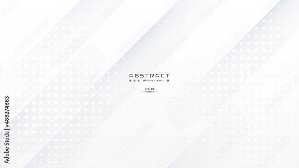 Wall mural abstract white backgrounds with scratches effect and halftone, modern and clean landing page concept