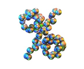 Disco Ball Themed Font Percentage sign