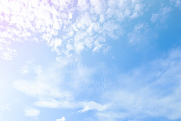 Sky and cloud set with pastel colorful background .