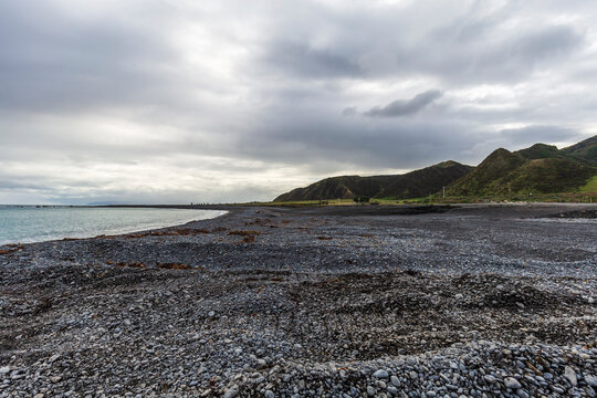 Local Beach In Ngawi, New Zealand