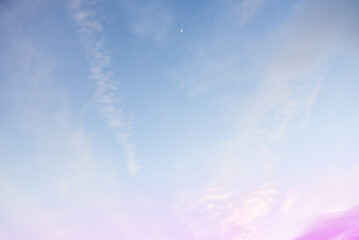 Sky and cloud set with pastel colorful background .