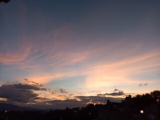 atardecer, nubes, ocaso, cielo, sol