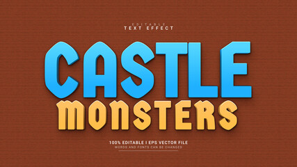 castle monsters editable text effect © hesti12