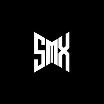 SMX letter logo creative design. SMX unique design