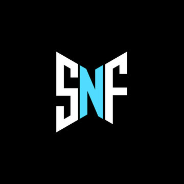 SNF letter logo creative design. SNF unique design