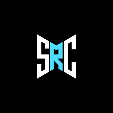 SRC letter logo creative design. SRC unique design