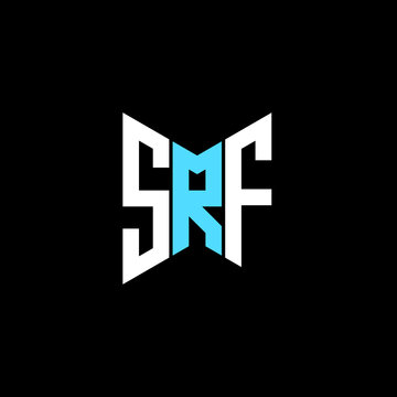 SRF letter logo creative design. SRF unique design