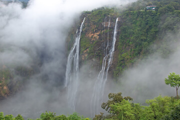 Fototapeta na wymiar Highest water fall in Karnataka - Jog falls