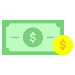 Illustration of Money and Coin design icon
