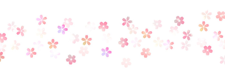 桜　和柄　水彩　背景