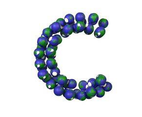 Earth Themed Font Letter C