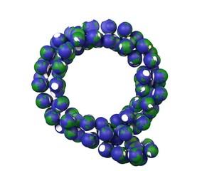 Earth Themed Font Letter Q