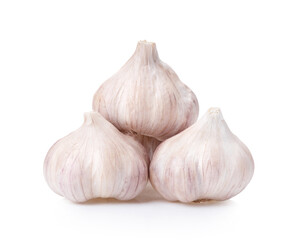 Garlic isolated on white