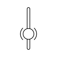 ui scroll sign line icon vector illustration