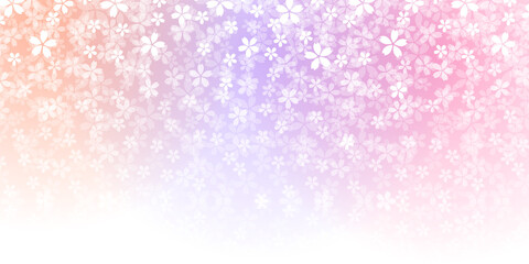 桜　和柄　水彩　背景