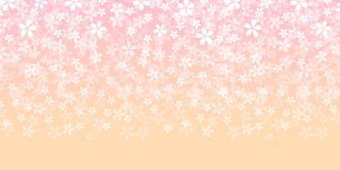 桜　和柄　水彩　背景