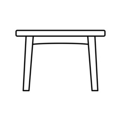 table dinning line icon vector illustration