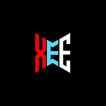XEE letter logo creative design. XEE unique design