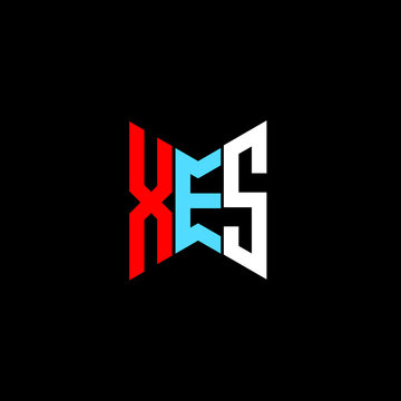 XES letter logo creative design. XES unique design