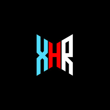 XHR letter logo creative design. XHR unique design