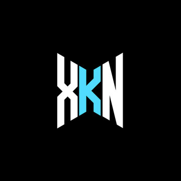 XKN letter logo creative design. XKN unique design