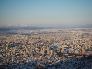 札幌の藻岩山ロープウェイからの景色