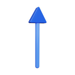 Up Arrow Arrow. isolated on a white background. 3d illustration