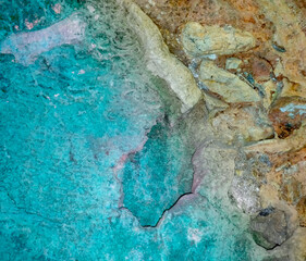 Colorful Blue Sand Stone Rock Rough Background 