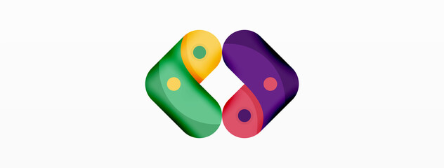 Creative geometric wallpaper. Trendy minimal abstract background. Techno business template for wallpaper, banner, background or landing