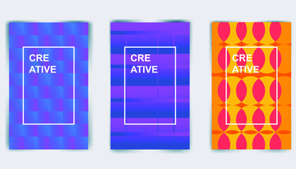 abstract gradient cover portrait vector illustration teamplate design

