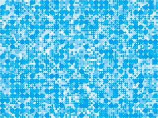 Fototapeta premium 背景 パターン 円 混色