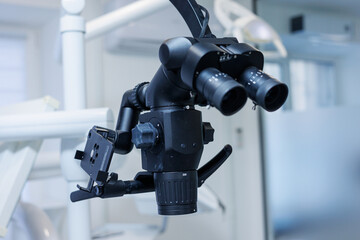 Dentistry. Dentistry. Medicine, medical equipment and dentistry. Dental office. Dental microscope