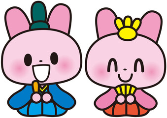 Naklejka premium ひなまつり,ひな祭り,おひなさま,お雛様,３月,春,ひな人形,雛祭り,かわいい,雛人形,保育園,幼稚園,動物,うさぎ,ウサギ,兎,ひな飾り,3月,3月3日,子供,イベント,可愛い,シンプル,節句,楽しい,チラシ,行事,子供向け,伝統,お祝い,ベクター,イラスト,広告,こども,おだいりさま,三月,梅,花,うめ,挿絵,ひな祭,３月３日,十二単,冬,祭