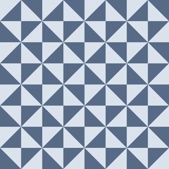 Blue seamless repeat pattern of filled triangles. Texture to use for backdrops, montage, invitation, greeting cards, posters, wrapping paper, scrapbooking or banners. Jpg illustration.