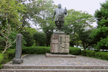 駿府城の徳川家康像／【駿府城公園】日本静岡県静岡市