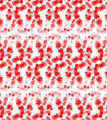 Random Red Dot pattern vector illustration