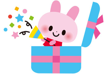 プレゼント,誕生日,動物,バレンタイン,パーティー,お祝い,うさぎ,発表会,３月,４月,笑顔,卒業,卒業式,入学,入学式,卒園,入園,入園式,卒園式,行事,祝,かわいい,イラスト,春,夏,リボン,贈り物,可愛い,カワイイ,ウサギ,クリスマス,セット,クラッカー,12月,グリーティングカード,メッセージカード,ポストカード,バースデー,ギフト,記念品,箱,ラッピング,カード,ギフトカード,バースデー