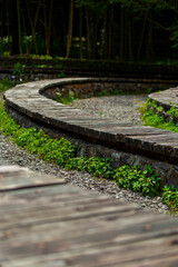 Taiwan, Yilan County, forests, mountains, lakes, bright ponds, open-air stage