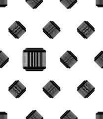 Air Filter Icon Seamless Pattern, Air Purifier Cleaner