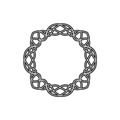 Frame. Pattern. A design element. Mandala coloring book. Anti-stress coloring. Vector illustration drawn by hand. Decorative round decoration for coloring books, greeting cards. Isolated pattern