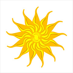 Sun Icon, Solar Planet Icon