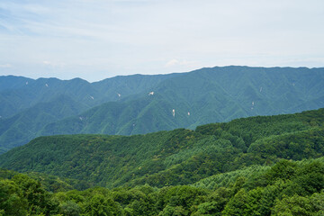Fototapeta na wymiar 長野県飯田市　蛇洞林道からの眺め 
