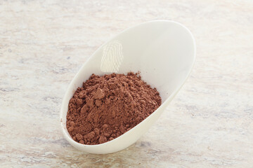 Natural organic cocoa powder for culinary