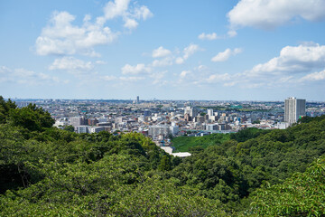 Fototapeta na wymiar 神奈川県　生田緑地　枡形山からの景色 